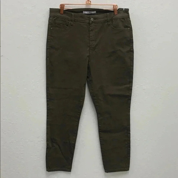 Sam Edelman NWT The Kitten Skinny Jeans Deep Olive Size  32 - Picture 2 of 6
